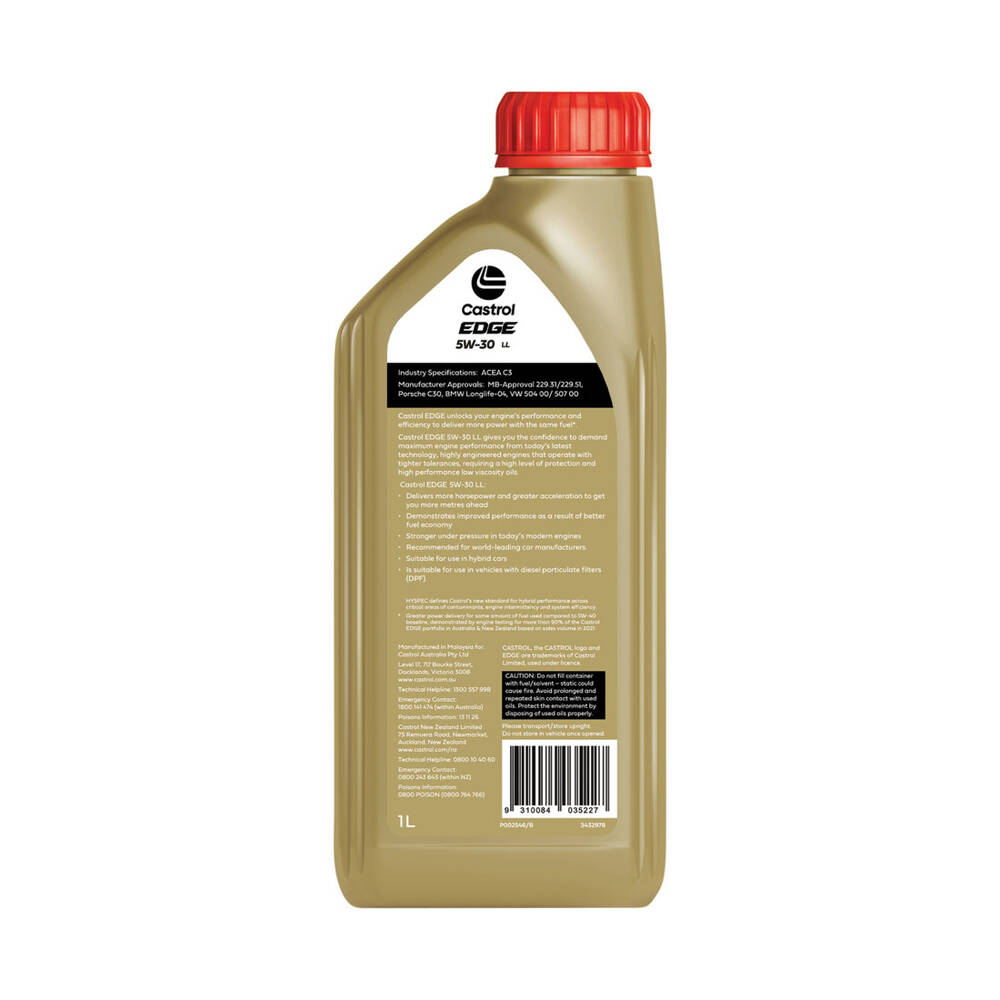 Castrol EDGE Engine Oil 5W-30 LL 1 Litre