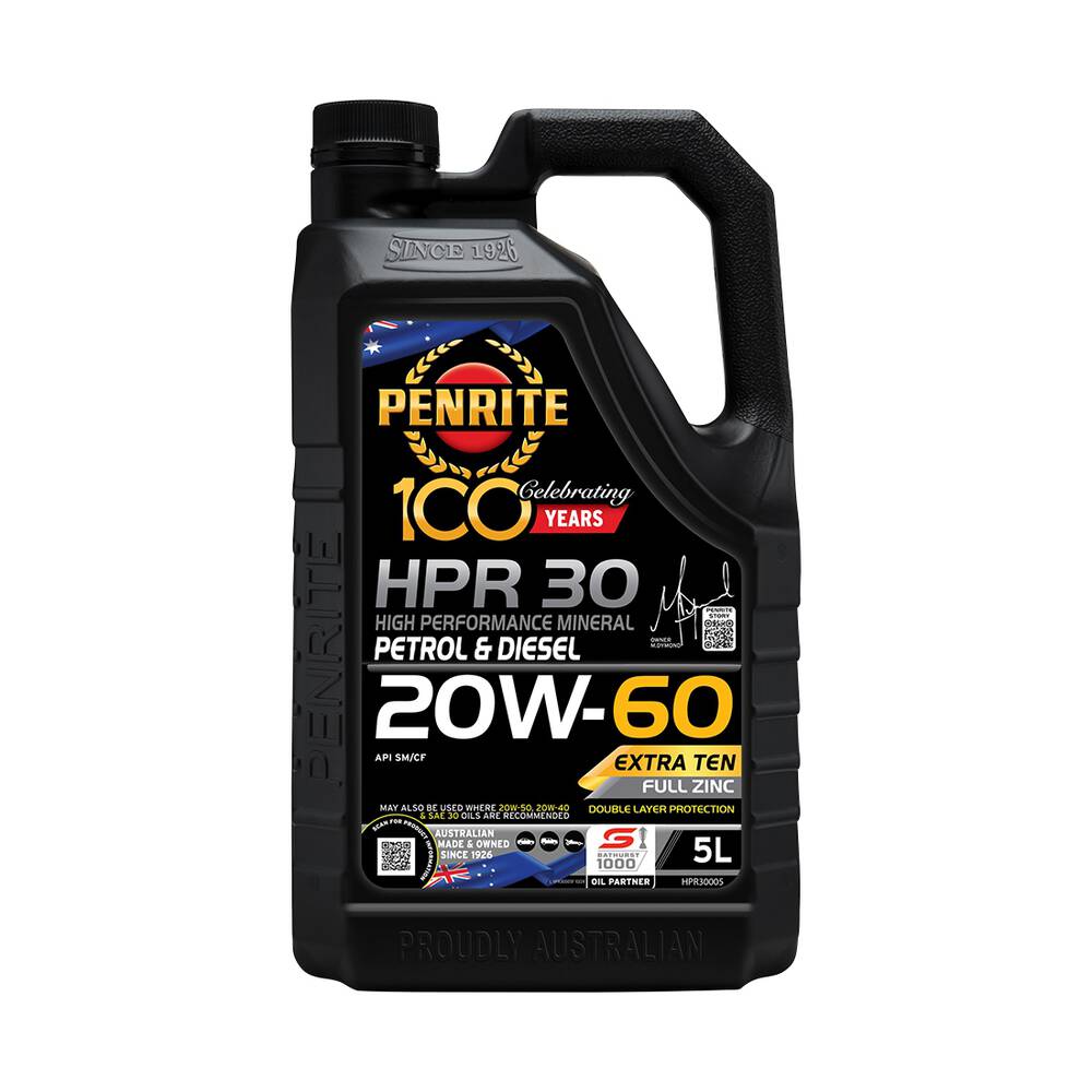 Penrite HPR 30 Engine Oil - 20W-60 5 Litre