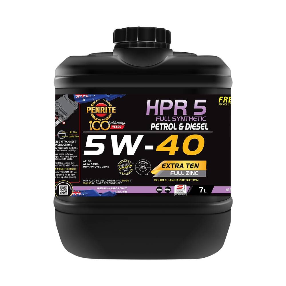 Penrite HPR 5 Engine Oil 5W-40 7 Litre