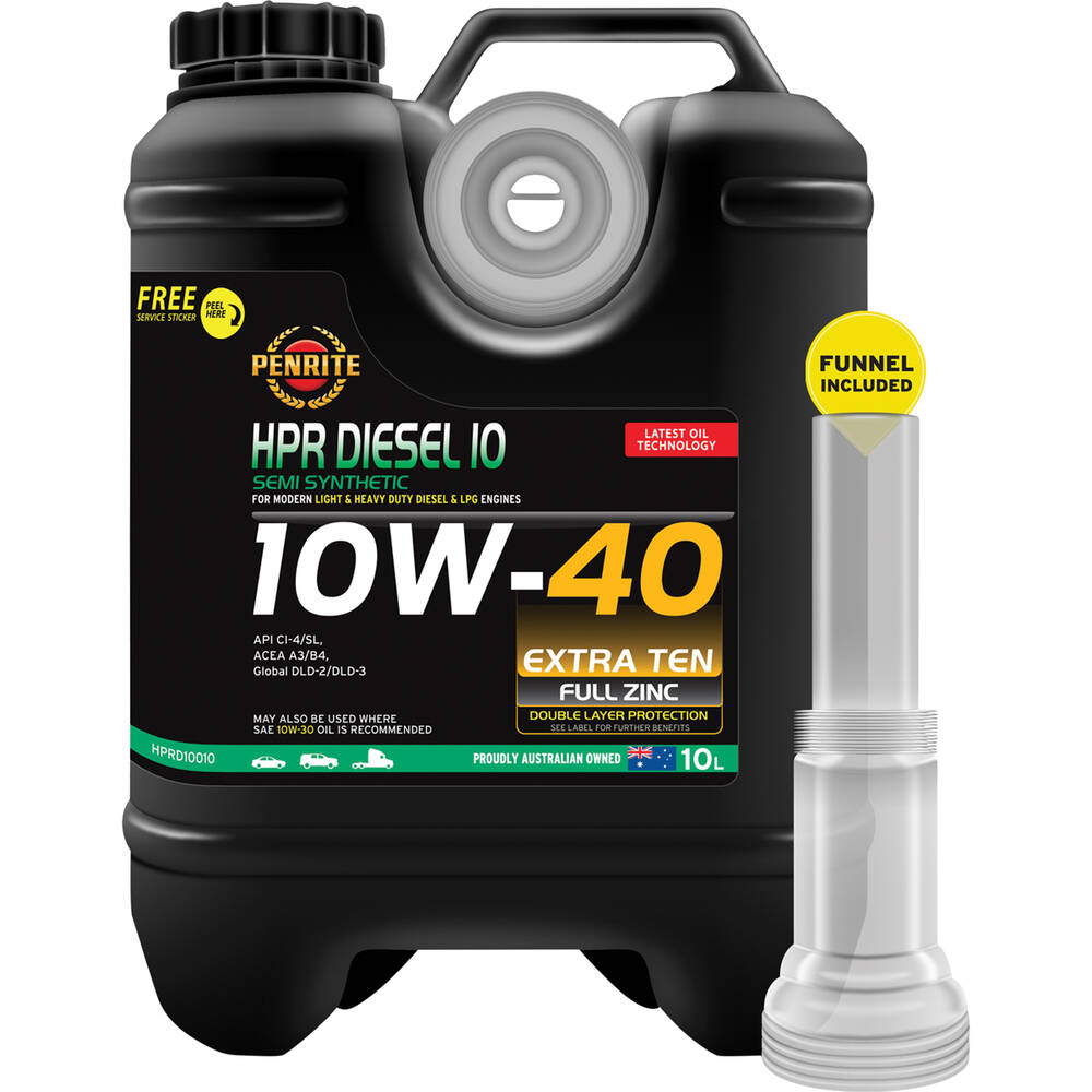 Penrite HPR Diesel 10 Engine Oil - 10W-40 10 Litre
