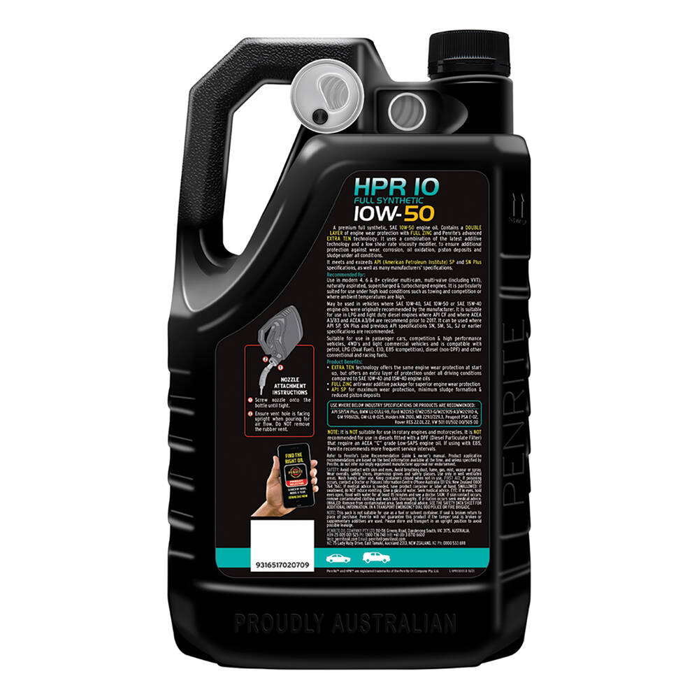 Penrite HPR 10 Engine Oil - 10W-50 5 Litre
