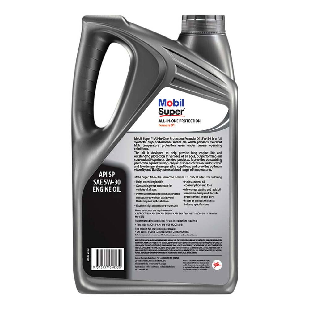 Mobil Super All-in-One Formula D1 5W-30 5 Litre