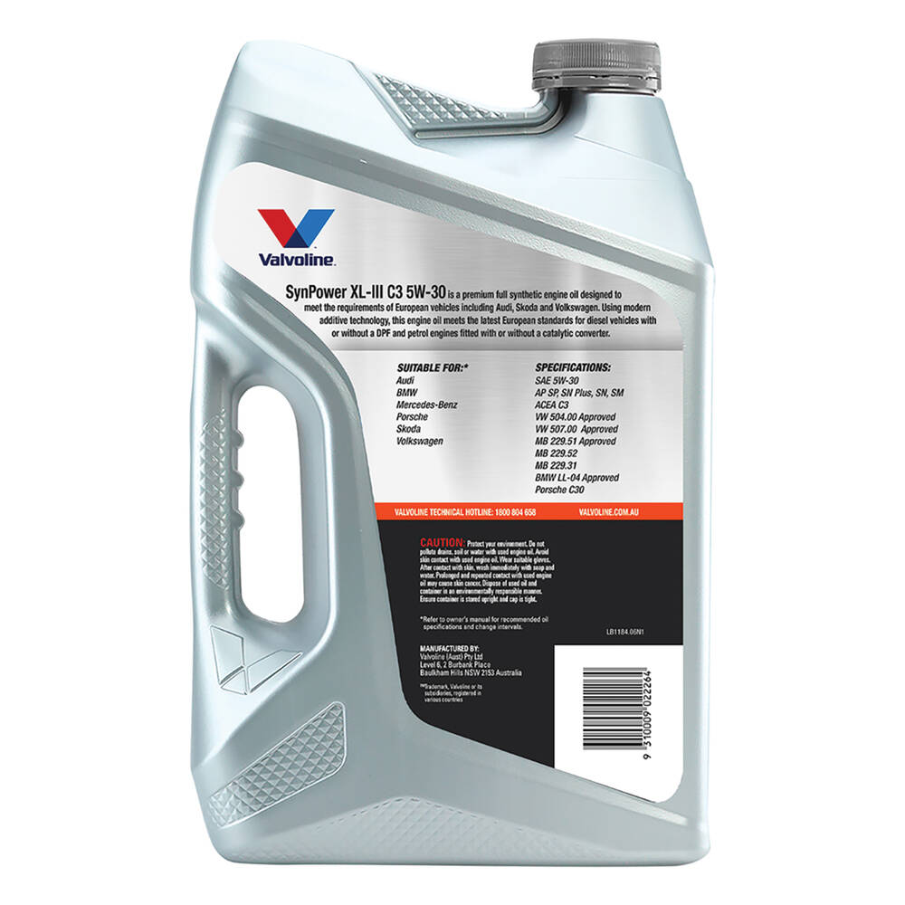 Valvoline Synpower XLIII Engine Oil 5W-30 6 Litre