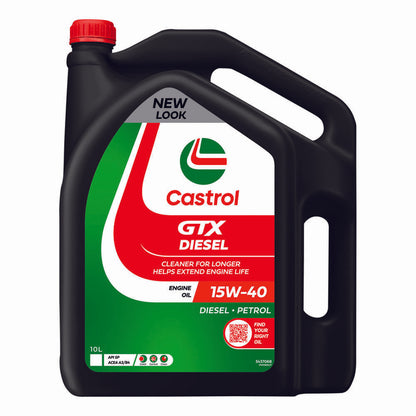 Castrol GTX Diesel Engine Oil - 15W-40, 10 Litre