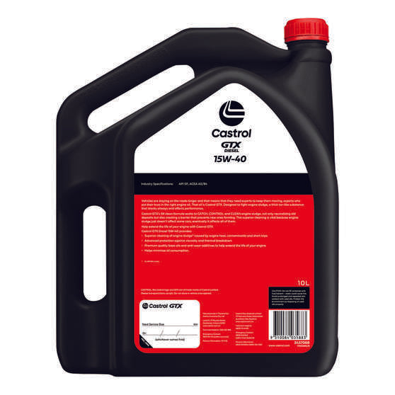 Castrol GTX Diesel Engine Oil - 15W-40, 10 Litre