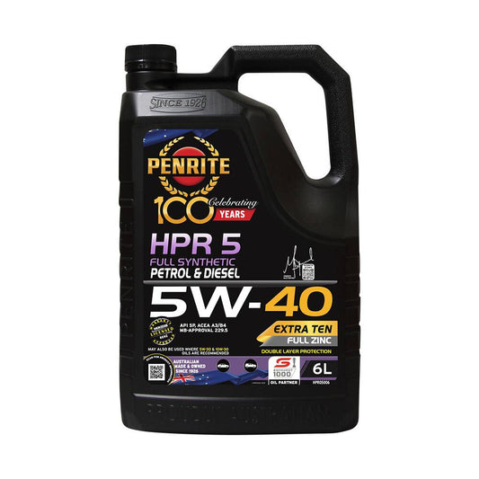 Penrite HPR 5 Engine Oil - 5W-40 6 Litre