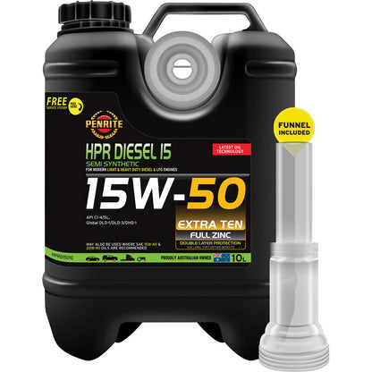 Penrite HPR Diesel 15 Engine Oil - 15W-50 10 Litre