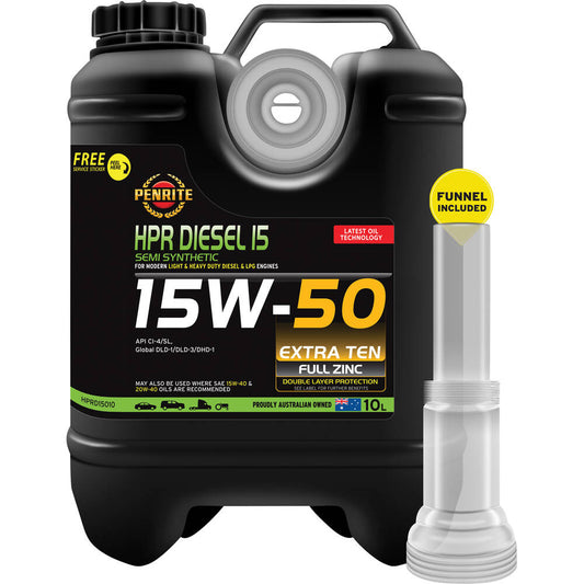 Penrite HPR Diesel 15 Engine Oil - 15W-50 10 Litre