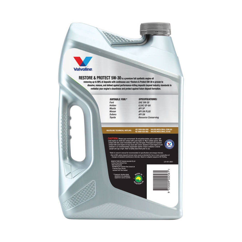 Valvoline Restore & Protect Engine Oil 5W-30 6 Litre