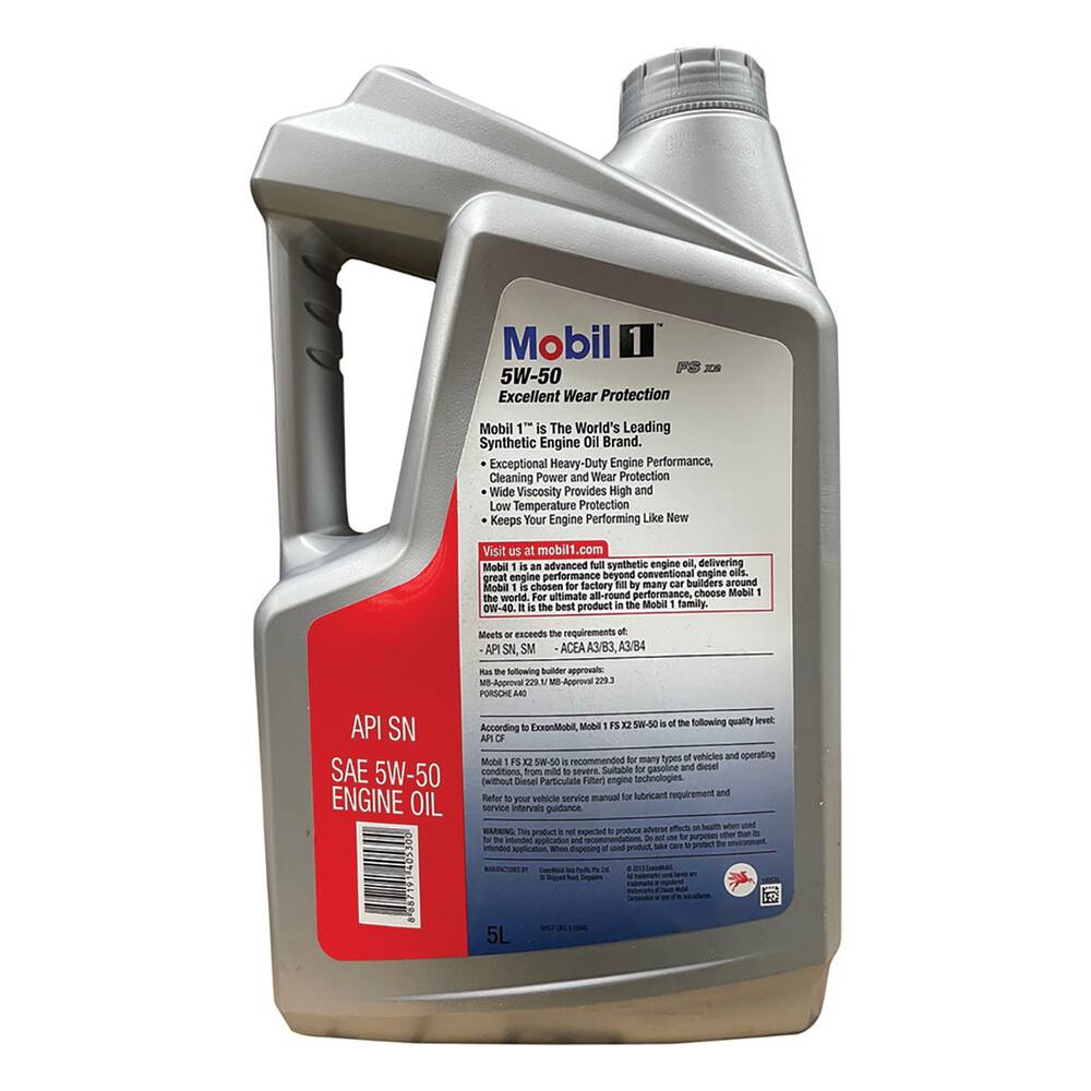 Mobil 1 FS X2 Engine Oil 5W-50 5 Litre